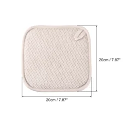 Unique Bargains Microfiber Ultra-absorbent Fast Drying Compact Storage Dish Drying Mat Beige 2 Pcs