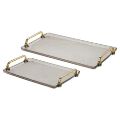 Unique Bargains Modern Rectangular Decorative Plastic Serving Tray 1 Set Of 2 Pcs -Kitchen Utensil Store GUEST af3eacf5 4128 4a9c a65d 0c6bb6ca07c6