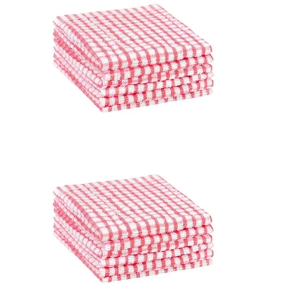 Unique Bargains Cotton Checkered Kitchen Dish Cloth 11" X 16" 12 Pcs 11 Unique Bargains Cotton Checkered Kitchen Dish Cloth 11" X 16" 12 Pcs - Image 11