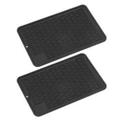Unique Bargains Silicone Durable Heat Resistant Non-Slip Dish Drying Mat 11.8x7.9in 2 Pcs -Kitchen Utensil Store GUEST b006d657 2211 4766 82f1 de207c7362c6