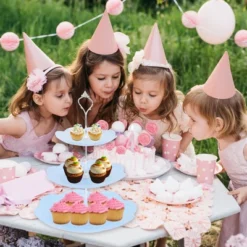 Unique Bargains 3 Tier Dessert Cupcake Stand Holder Round With Tiered Serving Tray For Donuts Fruits Blue Silver Tone 10 Unique Bargains 3 Tier Dessert Cupcake Stand Holder Round With Tiered Serving Tray For Donuts Fruits Blue Silver Tone -Kitchen Utensil Store GUEST b03d094f 08df 46d6 baf7 3426a34f48cd