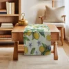 Unique Bargains Lemon Table Runner 13x72 Inch Yellow Green 1 Pc