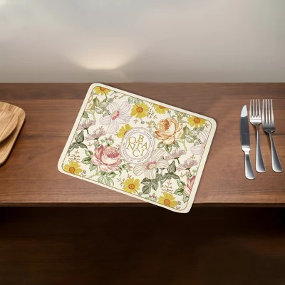 Unique Bargains Garden Of Eden Dish Drying Mat Green Yellow 15.75"x11.81" 4 Unique Bargains Garden Of Eden Dish Drying Mat Green Yellow 15.75"x11.81" - Image 4