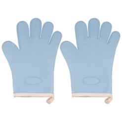 Unique Bargains Heat Resistant Kitchen Textiles Soft Lining Silicone Oven Mitts 2 Pcs -Kitchen Utensil Store GUEST b0f0be48 19d2 4b27 b85b edc996a6e2b7