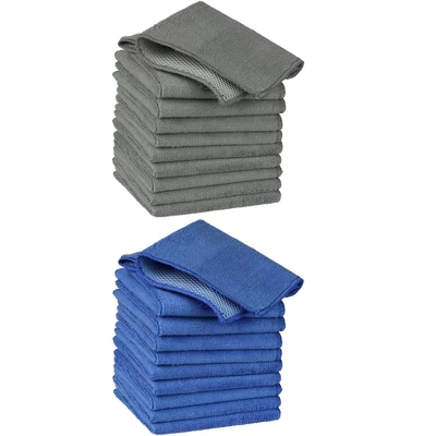 Unique Bargains Microfiber Absorbent Quick Dry Kitchen Dishcloth 20 Pcs 7 Unique Bargains Microfiber Absorbent Quick Dry Kitchen Dishcloth 20 Pcs - Image 7