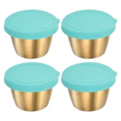 Unique Bargains Salad Dressing Small Sky Blue Condiment Containers With Lids 2.4" X 1.5" -Kitchen Utensil Store GUEST b2426920 deec 49f0 b760 c48c622ebf2a