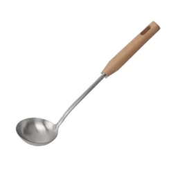 Unique Bargains Kitchen Wooden Handle Cooking Durable Soup Ladle 10.8'' X 3'' Silver Tone 1 Pc -Kitchen Utensil Store GUEST b27518b5 7083 47e4 b643 fcbf2b81c790