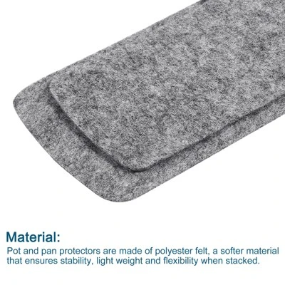 Unique Bargains Polyester Felt Kitchen Textiles Pot And Pan Protector 3 Pcs 3 Unique Bargains Polyester Felt Kitchen Textiles Pot And Pan Protector 3 Pcs - Image 3