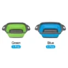 Unique Bargains Collapsible Colander Set Silicone Square Foldable Strainer Space Saving