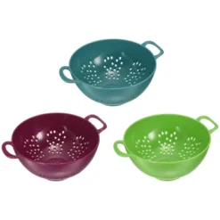 Unique Bargains Plastic Food Fruit Rice Washing Bowl Deep Colander With Double Handles 3 Pcs -Kitchen Utensil Store GUEST b2c5ffc5 5509 4539 ad3f 0a5adc7d2009