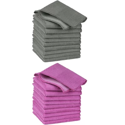 Unique Bargains Microfiber Absorbent Quick Dry Kitchen Dishcloth 20 Pcs 8 Unique Bargains Microfiber Absorbent Quick Dry Kitchen Dishcloth 20 Pcs - Image 8