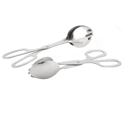 Unique Bargains Stainless Steel Scissor Food Tongs 10.4 Inch Silver Tone 2 Pcs 1 Unique Bargains Stainless Steel Scissor Food Tongs 10.4 Inch Silver Tone 2 Pcs