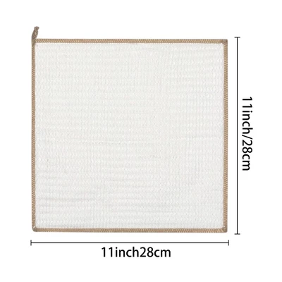 Unique Bargains Soft Reusable Absorbent Lint Free Lightweight Kitchen Towel 11" X 11" 4 Unique Bargains Soft Reusable Absorbent Lint Free Lightweight Kitchen Towel 11" X 11" - Image 4