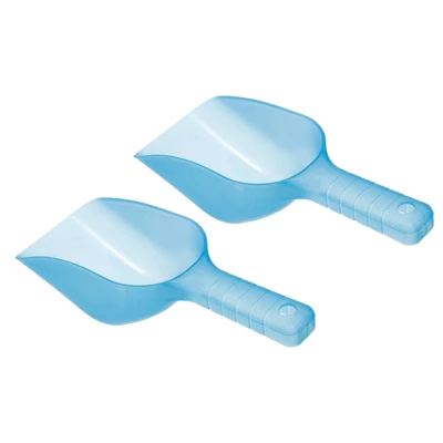 Unique Bargains Plastic Multi-functional Durable Kitchen Maker Ice Scoop 12oz Blue 2 Pcs 6 Unique Bargains Plastic Multi-functional Durable Kitchen Maker Ice Scoop 12oz Blue 2 Pcs - Image 6