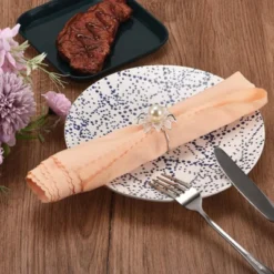 Unique Bargains Pearl Mesh Flower Metal Wear-Resistant Dining Table Decorative Napkin Rings 6 Pcs -Kitchen Utensil Store GUEST b4ae6321 d243 4465 a9b5 7b7c37608a07