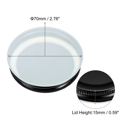 Unique Bargains Regular Leak Proof Kitchen Storage Canning Jars Lids 8 Pcs 1 Unique Bargains Regular Leak Proof Kitchen Storage Canning Jars Lids 8 Pcs