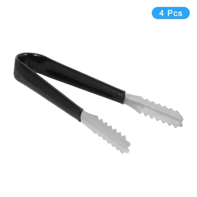 Unique Bargains Stainless Steel Mini Versatile Ice Tong For Dessert Appetizer 4 Pcs 2 Unique Bargains Stainless Steel Mini Versatile Ice Tong For Dessert Appetizer 4 Pcs - Image 2