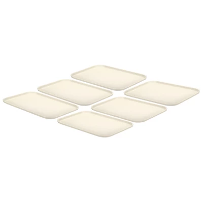 Unique Bargains Kitchen Restaurant Reusable Lightweight Plastic Fast Food Serving Tray 6 Pcs 6 Unique Bargains Kitchen Restaurant Reusable Lightweight Plastic Fast Food Serving Tray 6 Pcs - Image 6