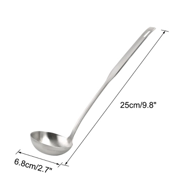 Unique Bargains Stainless Steel Soup Spoon Ladle 9.8" 1Pc 1 Unique Bargains Stainless Steel Soup Spoon Ladle 9.8" 1Pc