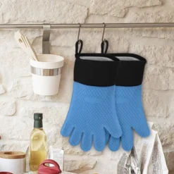 Unique Bargains Silicone Non-Slip Heat-Resistant Kitchen Oven Mitts 1 Pair -Kitchen Utensil Store GUEST b863cb19 46b0 4541 9d1a 5cda439c3f11