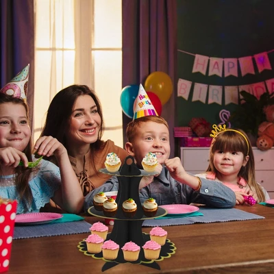 Unique Bargains 3-Tier Cardboard Cupcake Stand Tower 2 Pcs 5 Unique Bargains 3-Tier Cardboard Cupcake Stand Tower 2 Pcs - Image 5