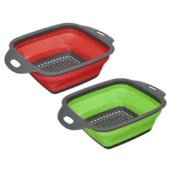 Unique Bargains Collapsible Colander Set Silicone Square Foldable Strainer Convenient Space Saving -Kitchen Utensil Store GUEST b8aa4696 a0de 4c78 b6ea cbb17e4f58aa