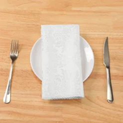 Unique Bargains Party Christmas Printed Floral Polyester Napkins 19 X 19 Inches 6 Pcs -Kitchen Utensil Store GUEST bb0d75ec 00d8 4a3a bc94 2b13e632fcad