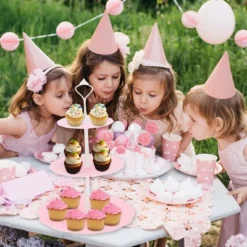 Unique Bargains Circular 3-Layer Cupcake Stand With Tiered Serving Tray For Pastries Donuts And Fruits -Kitchen Utensil Store GUEST bc225a1d 0cbd 4d31 ac87 5affb5bb85e4