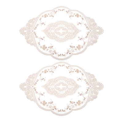 Unique Bargains Polyester Flexible Embroidery Vintage Pattern Washable Table Place Mats 2 Pcs 17 Unique Bargains Polyester Flexible Embroidery Vintage Pattern Washable Table Place Mats 2 Pcs - Image 17