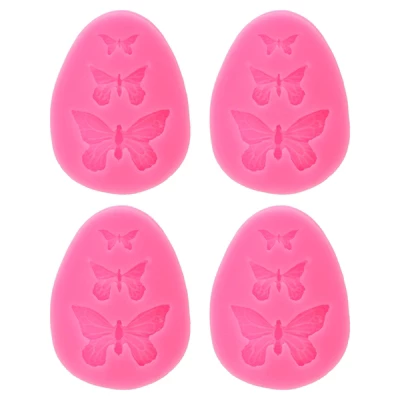 Unique Bargains Silicone Clay Template Fondant Template For Crafts Air Dry DIY Cake 4 Pcs 6 Unique Bargains Silicone Clay Template Fondant Template For Crafts Air Dry DIY Cake 4 Pcs - Image 6