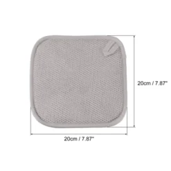 Unique Bargains Microfiber Ultra-absorbent Fast Drying Compact Storage Dish Drying Mat Grey 2 Pcs
