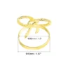 Unique Bargains Dining Table Decoration Alloy Wear Resistance Bow-knot Shape Napkin Rings 6 Pcs
