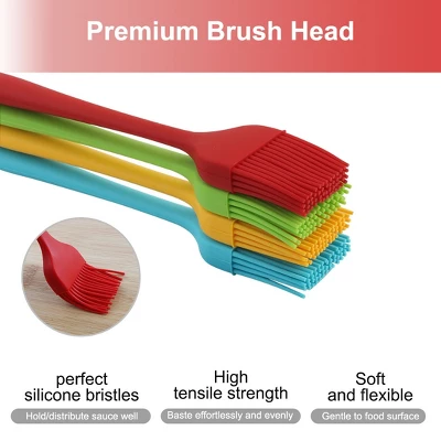 Unique Bargains Heat Resistant Non-stick Cookware Utensils Silicone Brush Assorted Color 4 Pcs 2 Unique Bargains Heat Resistant Non-stick Cookware Utensils Silicone Brush Assorted Color 4 Pcs - Image 2