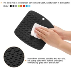 Unique Bargains Heat Resistant Non-Slip Flexible Durable Trivet Mat 4 Pcs -Kitchen Utensil Store GUEST be0ac71b 91ae 4678 90e8 aa29f3197bd2