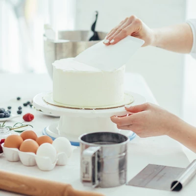 Unique Bargains Kitchen Flexible Plastic Baking Cake Scraper Dough Cutter 4.65x3.7 Inch 4 Unique Bargains Kitchen Flexible Plastic Baking Cake Scraper Dough Cutter 4.65x3.7 Inch - Image 4