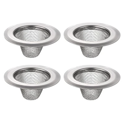 Unique Bargains Stainless Steel Mesh Durable Rust-Proof Kitchen Sink Strainer 4 Pcs 4 Unique Bargains Stainless Steel Mesh Durable Rust-Proof Kitchen Sink Strainer 4 Pcs - Image 4