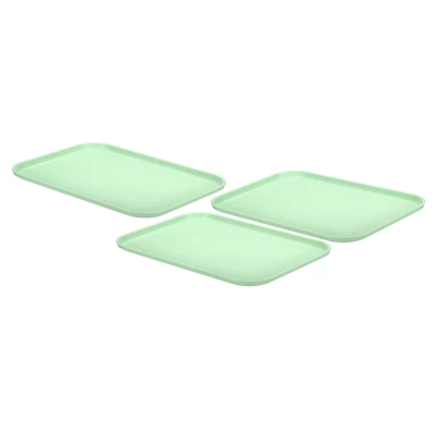 Unique Bargains Kitchen Reusable Lightweight Plastic Rectangular Serving Tray 3 Pcs 8 Unique Bargains Kitchen Reusable Lightweight Plastic Rectangular Serving Tray 3 Pcs - Image 8