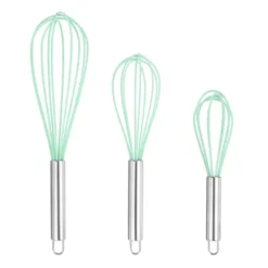 Unique Bargains Stainless Steel Silicone Non-Stick Coated Heat-Resistant Whisk 3 Pcs -Kitchen Utensil Store GUEST c1240db3 70d4 4450 876e d6523e98152b
