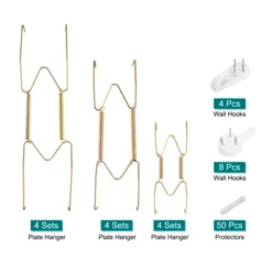 Unique Bargains Decorative Stainless Steel Invisible Wall Plate Kitchen Racks 12 Pcs -Kitchen Utensil Store GUEST c1525e92 2218 4c73 96e0 cc6dcc3b197b