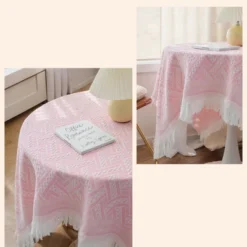 Unique Bargains Tablecloths With Tassel For Indoor And Outdoor Kitchen Dining Farmhouse Holiday Camping Parties -Kitchen Utensil Store GUEST c1b7ab0b 85d1 40dc 9c2e 56ee54541304