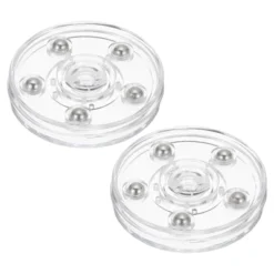 Unique Bargains 360 Degree Rotating Anti-slip High-strength Plastic Smooth Rotation Clear Lazy Susan 2 Pcs -Kitchen Utensil Store GUEST c3cbafcc bcca 4b15 9d3d 9eacbd79821a