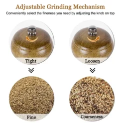 Unique Bargains Kitchen Hand Crank Twist Spice Salt Mill Grinder Shaker Wood Color -Kitchen Utensil Store GUEST c43228f7 1d4e 41f9 917f 4e52563fc724