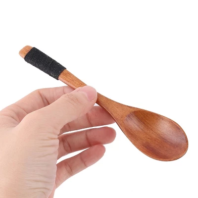 Unique Bargains Wood Kitchen Cooking Salt Candy Peper Holder Spoon 15cm Length 3pcs Brown 3 Unique Bargains Wood Kitchen Cooking Salt Candy Peper Holder Spoon 15cm Length 3pcs Brown - Image 3
