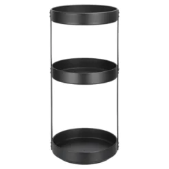 Unique Bargains Rotating Metal Condiment Turntable Lazy Susan Spice Rack Black -Kitchen Utensil Store GUEST c47a3016 d73c 4e38 a374 156c90d2fe14 1