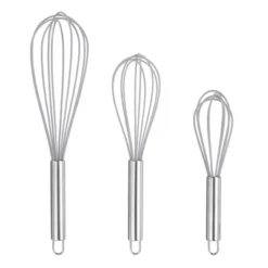 Unique Bargains Stainless Steel Silicone Non-Stick Coated Heat-Resistant Whisk 3 Pcs -Kitchen Utensil Store GUEST c49b8c54 b0b0 45c7 9b3e 5f4f2bfc4478