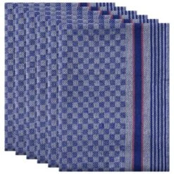 Unique Bargains Kitchen Waffle Weave 100% Cotton Soft Absorbent Dish Towels 15" X 25" 6 Pcs -Kitchen Utensil Store GUEST c55b172d 7c20 4c98 8bb0 a38008549f2c
