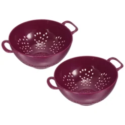 Unique Bargains Food Rice Washing Plastic Vegetable Basket Colander With Handle 2 Pcs -Kitchen Utensil Store GUEST c5b60ecb f002 4d72 be6f 47a3721dbed0