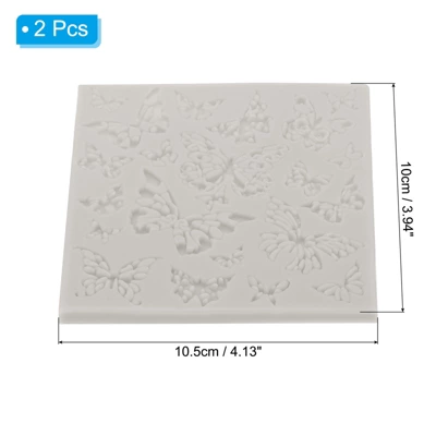 Unique Bargains Silicone Clay Template Fondant Template For Crafts Air Dry DIY Cake 2 Pcs 1 Unique Bargains Silicone Clay Template Fondant Template For Crafts Air Dry DIY Cake 2 Pcs