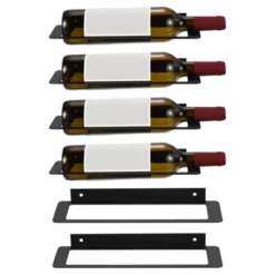 Unique Bargains Durable Iron Rustless Solid And Sturdy Wall-Mounted Wine Rack -Kitchen Utensil Store GUEST c746f21a 3299 4130 8c6a f247b6560ec8