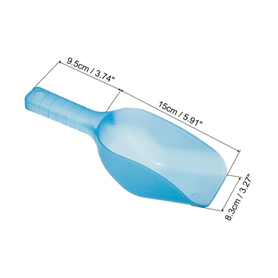 Unique Bargains Plastic Multi-functional Durable Kitchen Maker Ice Scoop 12oz Blue 1 Pc 1 Unique Bargains Plastic Multi-functional Durable Kitchen Maker Ice Scoop 12oz Blue 1 Pc